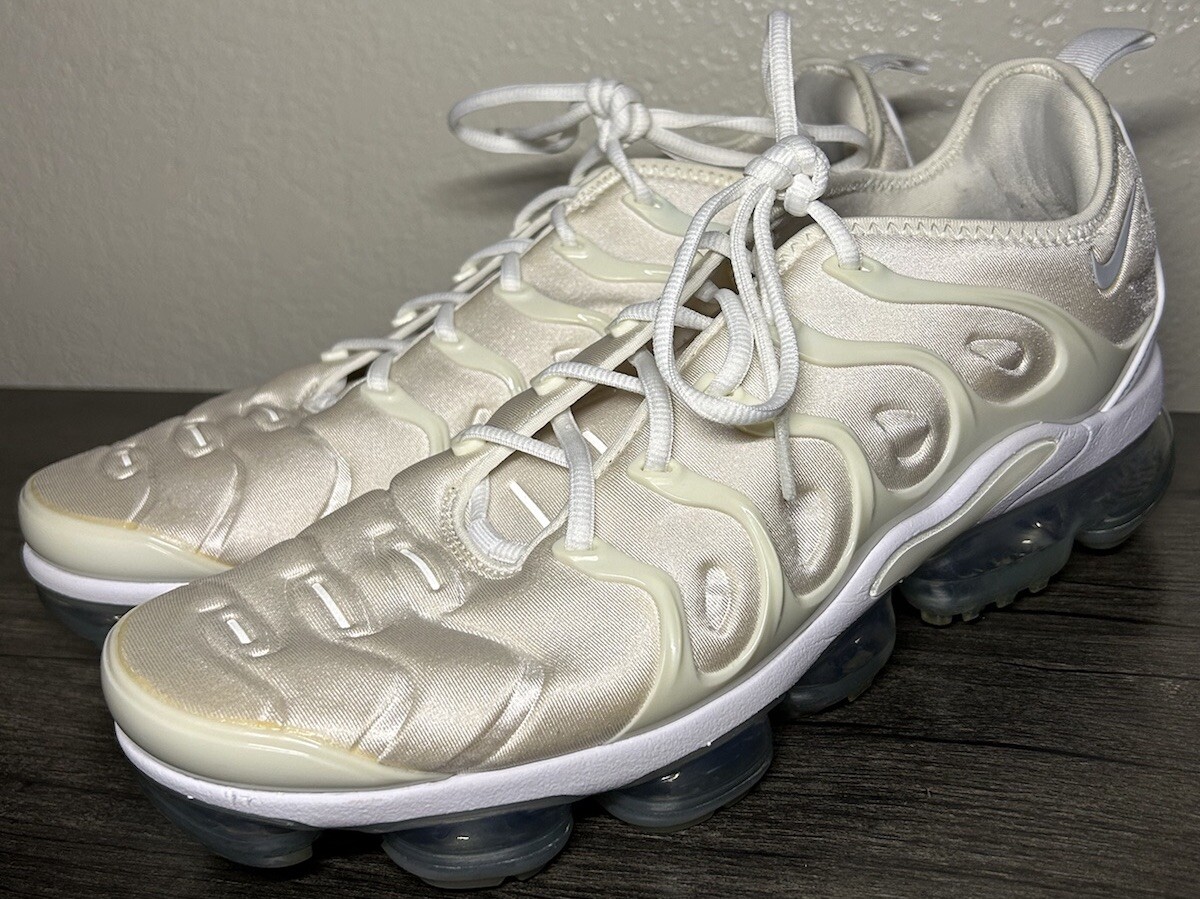 Nike Air VaporMax Plus White Platinum 924453-100 Men's Size 12 *See  Photos*