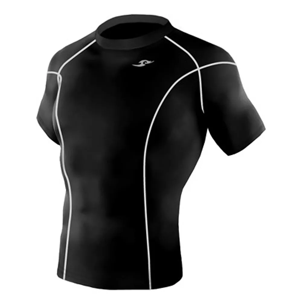 Take Five Mens Skin Tight Compression Base Layer Running Shirt S~2XL Black  014