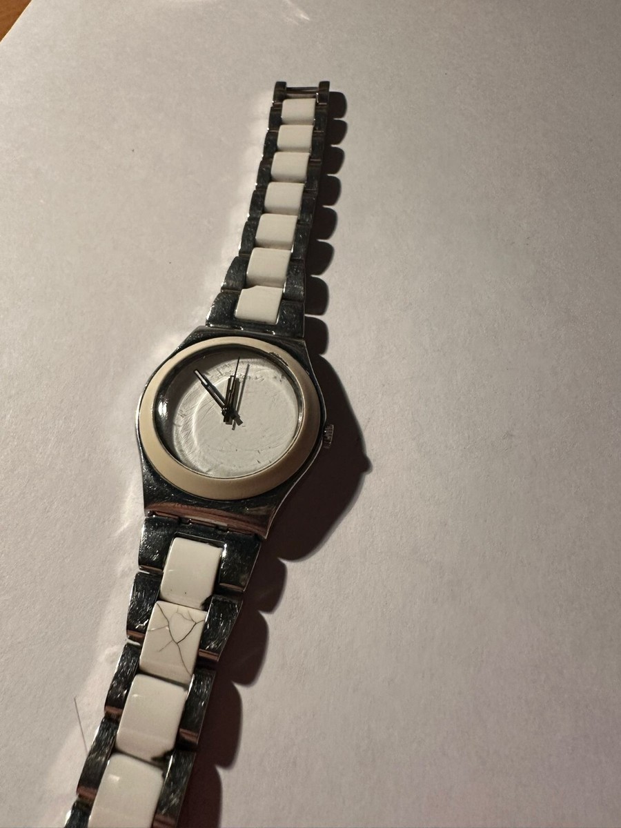Ladies Swatch Irony Quartz Stainless Steel/Enamel Watch AG 2005 | eBay