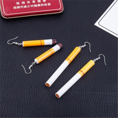 cigarette dangles Funny Cigarette Shape Earrings Punk Smoked Fashion Dangle Earring Jewelry  Gift