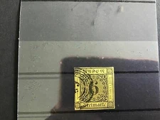 Badén 1853 SG11 4 margin  used imperf stamp R29585