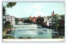 Looking Up Sugar River Claremont NH New Hampshire Postcard (GD6)