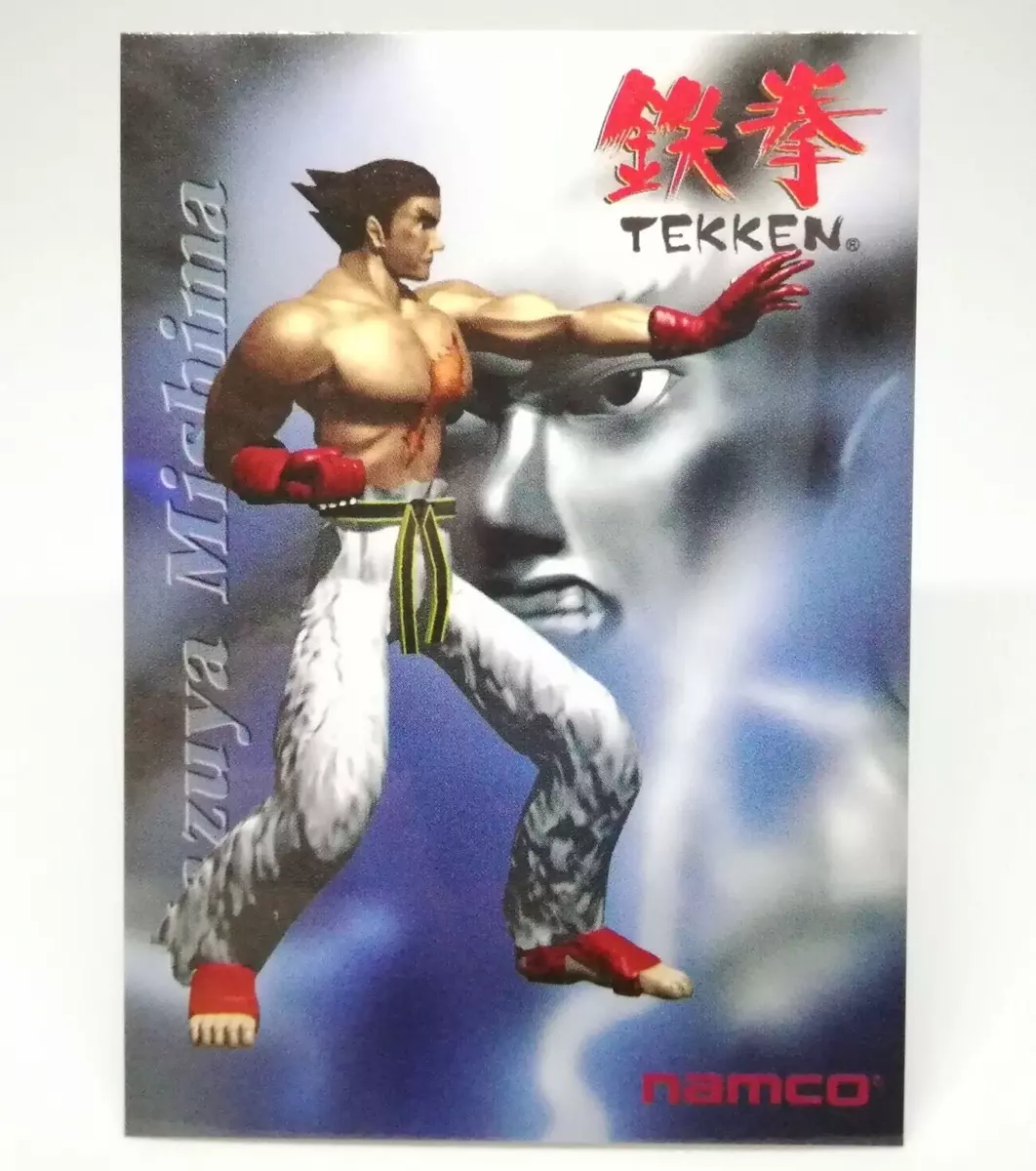 002 Kazuya Mishima TEKKEN Namco Official Collection Cards trading Videdo  Game