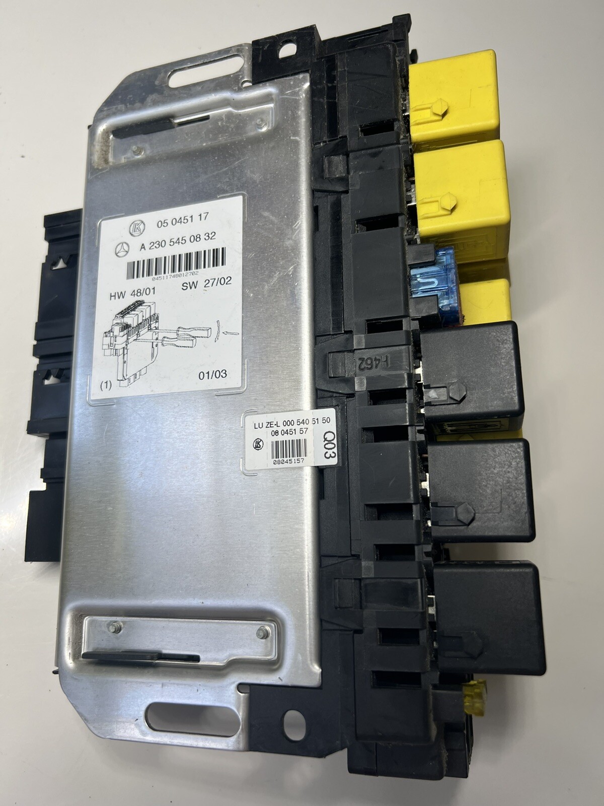 03-12 Mercede R230 SL500 SL550 Front Left SAM Fuse Box Control Module OEM
