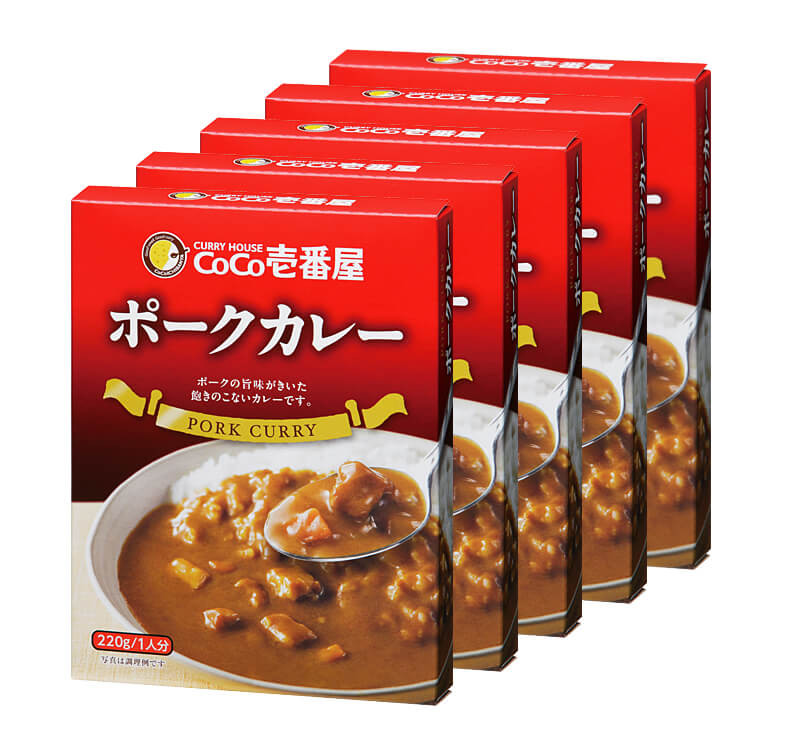 COCO ICHIBANYA Pork Curry 220g  x 5 Bags Retort Packed Curry