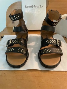 russell and bromley gold sandals