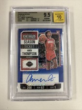 2023 Panini Contenders Premium Blue FOTL Amen Thompson RC AUTO /21 #111 BGS 9.5