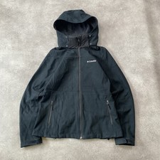 Columbia Softshell Fleece Womens Medium Full Zip Outdoor Hiking Jacket, Black