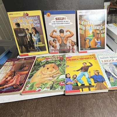 Scholastic Apple Paperbacks 7 Lot Todd Strasser Spinelli Animals Adventure 1990s