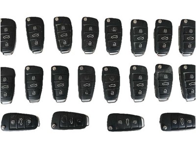 20 x Audi 3 button Keys (not tested) with transponder chips