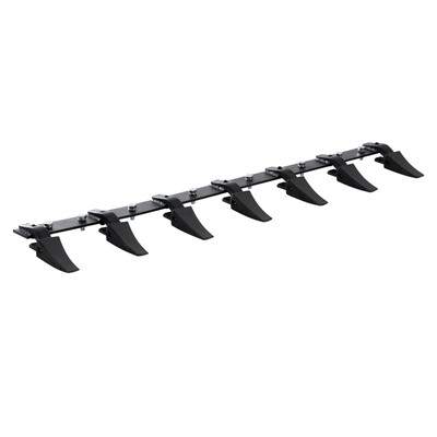 Bucket Tooth Bar 60'' Tractor Bucket 7 Teeth Bar 4560 lbs Load-Bearing