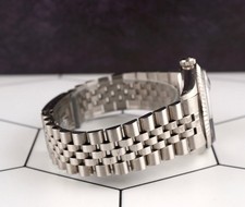 Rolex 36mm Datejust Steel Engine-Turned Ice Blue Dial Watch 16030 7