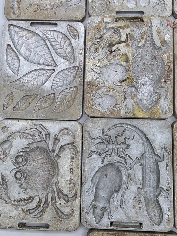 (23) Moldes de metal Fright Factory Creepy Crawlers Mattel Thingmaker años 60 de colección Foto 3 de 4