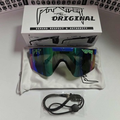 Pit Viper The Leonardo Original 2.0/HDPV Polarized Blue Green Lens WIDE NIB