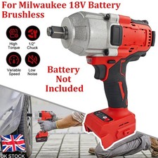 Cordless Electric Impact Wrench for Miwaukee 18V Battery for Car Tire DIY Craft