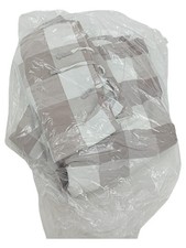 IKEA Bettwäsche Set kariert grau weiß Baumwolle 200x130 cm klassisch