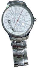 Betsey Johnson Watch Women Silver - Needs Battery