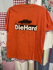 Vintage 70s 80s Sears DieHard Batteries T Shirt Indy Stock Car Racing