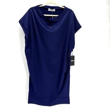 Chiara Boni Dress 4 Sabe Satin Iris Purple La Petite Robe Sheath $650 NWT Formal