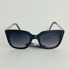 Fashion Trend Sunglasses Unisex Cateye, 100 UVA/UVB Protection, Black - Silver