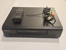 Panasonic 4 head Hi Fi VHS VCR  PV-7453 remote cable Japan Built