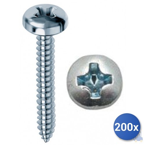 100pz vite tirafondi per legno autofilettante kovervit aa - ? mm.6,5x1