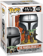 Pop! Star Wars: the Mandalorian - Mando Flying with Jet Pack - Figura in Vinile 