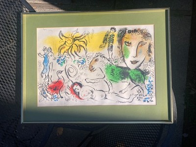 Marc Chagall 1887-1985 lithograph Marc Chagall Homecoming from XXe Siecle 1985