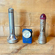 Torcia Lampada Pile Portabile Vintage Antica - modernariato