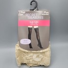 Secret Treasures Thigh High Stockings Plus Extended Sheer Lace Top New