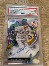 2023 Topps Cosmic Chrome - Autographs Mark Vientos #CCA-MV (AU, RC) Psa 10