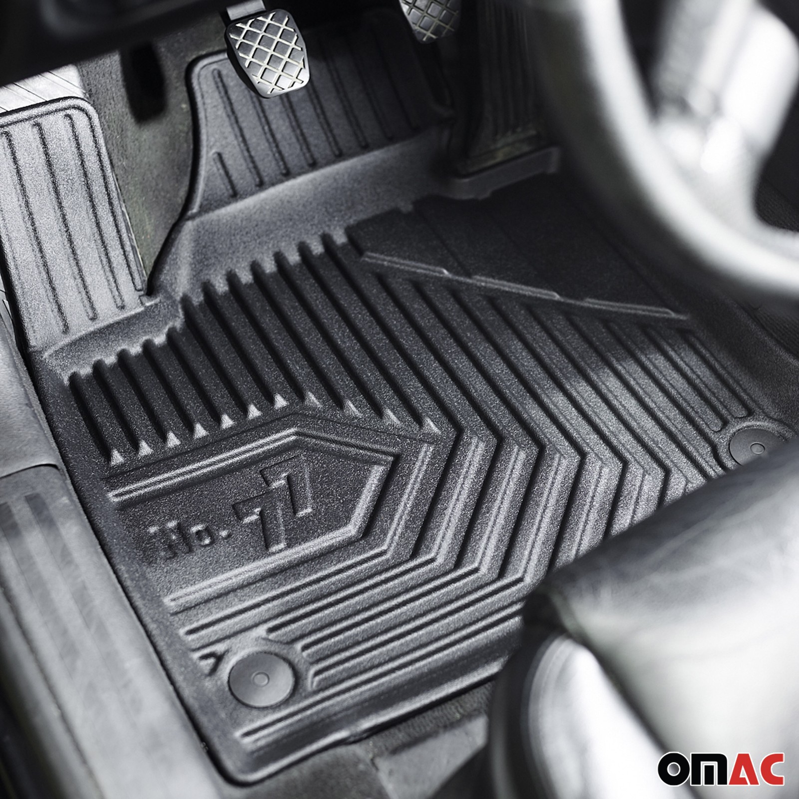 Tapis de sol de voiture pour VW Caddy IV en TPE haute résilience finition mate