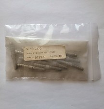 New Old Stock Stainless Steel Splicer 3/16" X 3/16" Hose Barb Qty 10 Food Grade