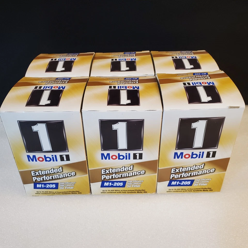 原始设备制造商 3x 美孚 1 M1-205 扩展性能滤油器高容量 (6 包) — 第 3/4 张图片