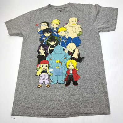 Full Metal Alchemist T Shirt Mens Size S Small Grey Graphic Print