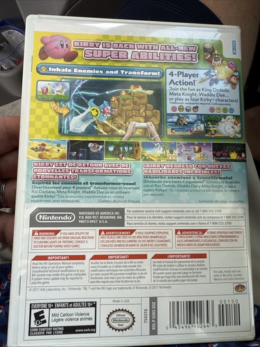 Kirby's Return to Dream Land (Nintendo Wii, 2011) CIB Complete Authentic Tested - Picture 2 of 4