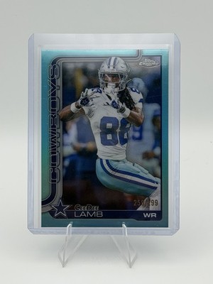 2025 Topps Chrome - CeeDee Lamb #76 Teal Refractor /299