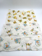 2 Vintage Baby Pillow Cases. Clowns Bunny Turtles