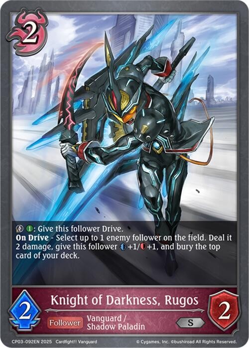 Knight of Darkness, Rugos - CP03-092EN - CP03: Cardfight