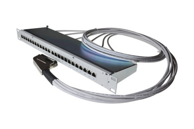 Telco Hydra Panel 24xRJ45Jack/ 1xTelco 45° Male geschirmt
