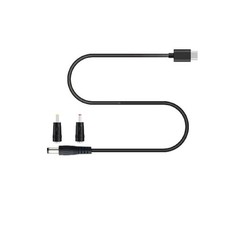 USB C to DC 5.5mm x 2.1mm Power Cord, Type C Input 5 feet, black