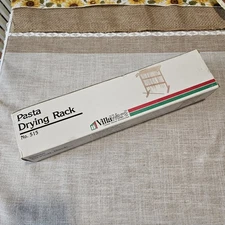 VillaWare Pasta Drying Rack #515 -12 FT of Hanging Space, Naturual Wood 15" High