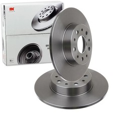 2X NK BREMSSCHEIBEN 251mm VOLL HINTEN PASSEND FÜR FIAT 500L TIPO