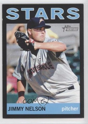 2013 Topps Heritage Minor League Edition Black 93/96 Jimmy Nelson #55 b9e