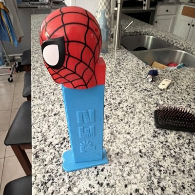 Spider-Man PEZ Dispenser Collectible Blue Base Superheroes Giant Classic Toy