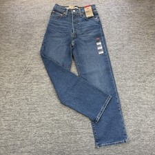 Levi  s Ribcage Straight Ankle Jeans Women  s 24x27 NWT Super High Rise Blue