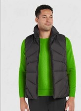 Kenneth Cole Reaction Vest Men  s Medium Down Puffer Jacket Feathers Brown 9