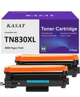 TN830XL TN830 Toner Cartridges Replacement Compatible for Brother ( 2 Pack)