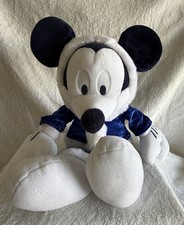 Disney Mickey Mouse 18" Winter Holiday Royal Blue Plush  2001 Disney Store