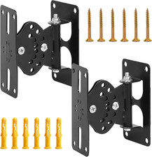 2Pcs Heavy Duty Speaker Wall Mount, Swivel 180° Universal Speaker Wall Brackets